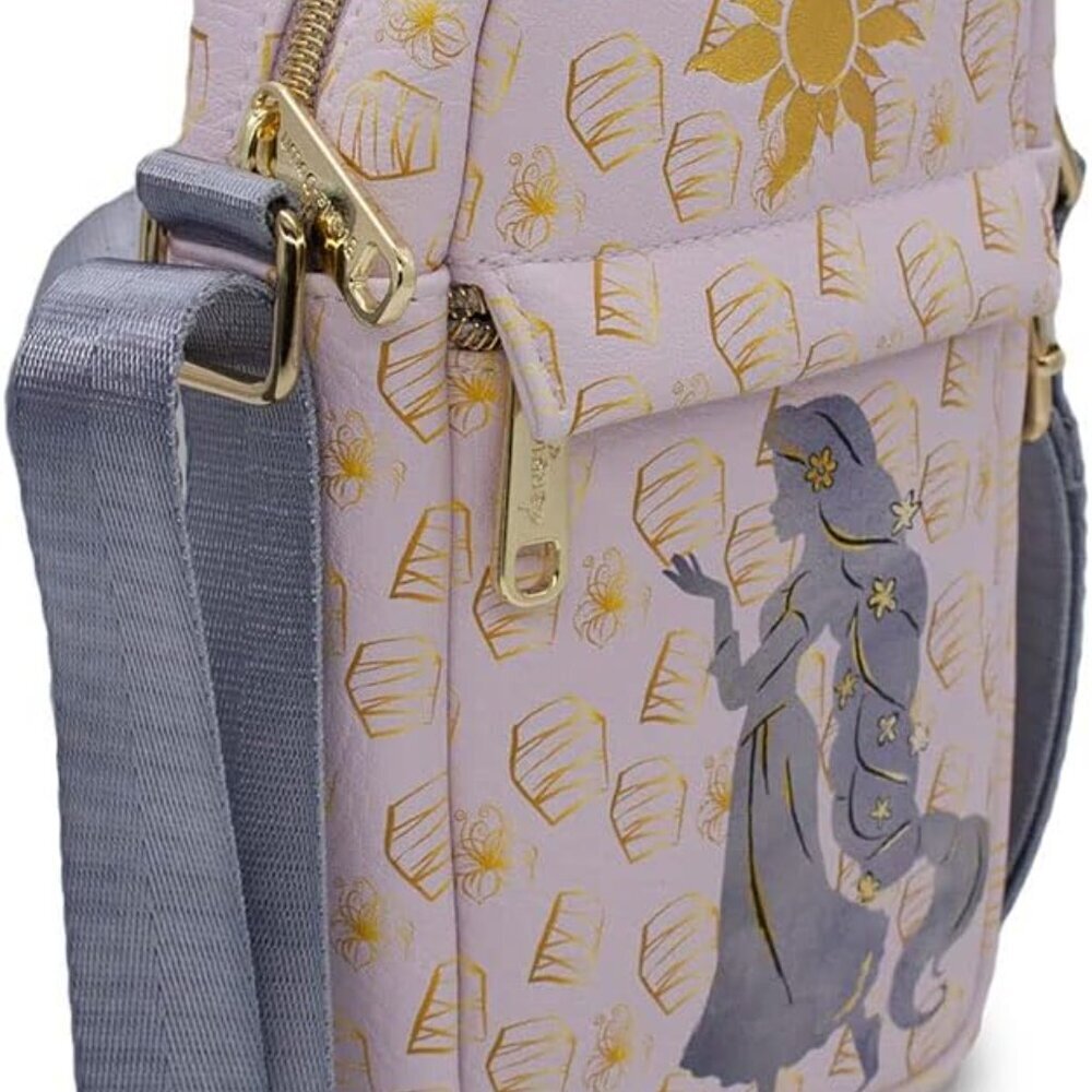 Unisex Vegan Leather Crossbody Bag Stylish Space for Essentials Disney Mulan - Picture 2 of 7